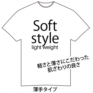 薄手ライトTシャツ ( Soft )