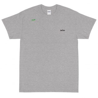 Derite mini-logo + calligraphy Gray T-shirts