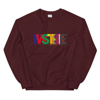Colorful bold theSOLE Maroon Sweat